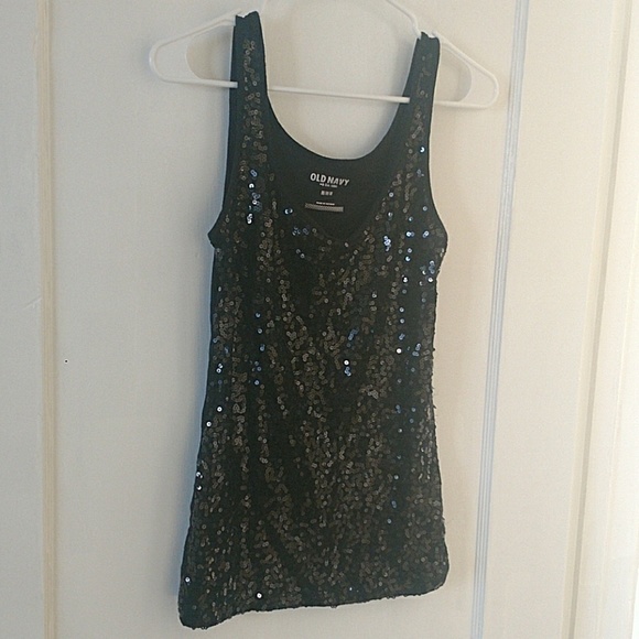 Black sequin top - Picture 1 of 3